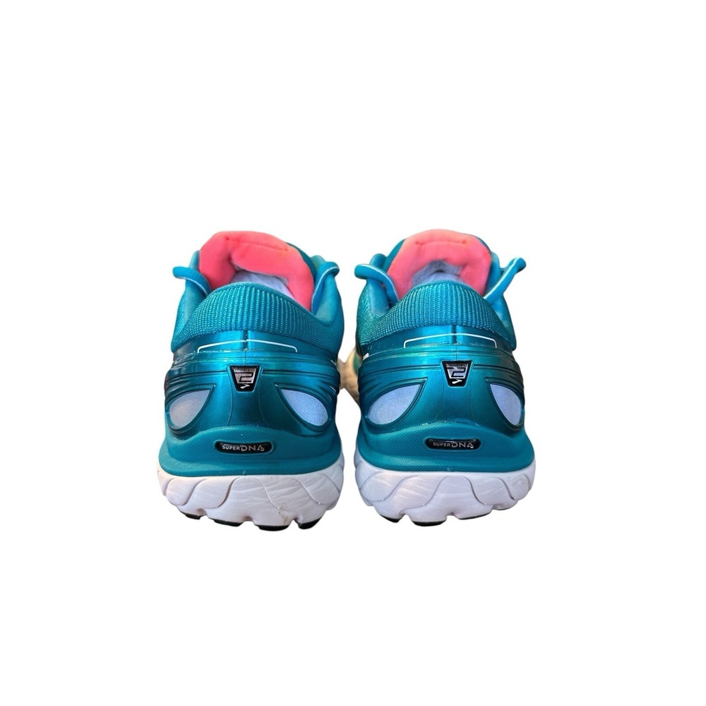 Brooks Transcend 2 Womens 6.5 Running Shoes Athletic Sneakers Teal Orange Walk - Picture 5 of 8